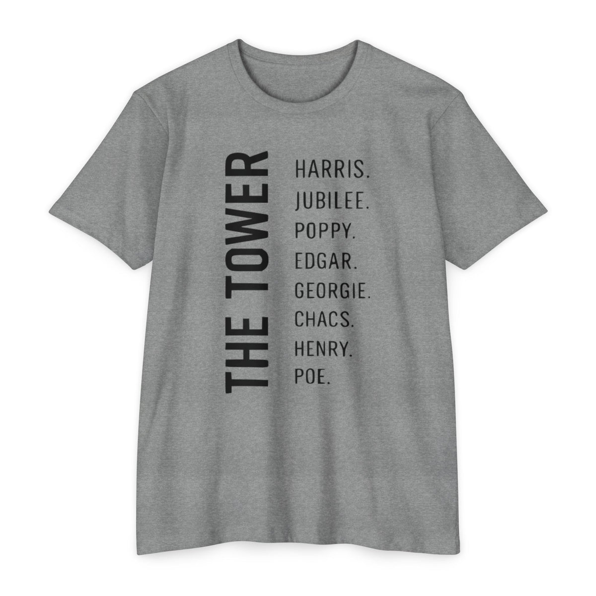 Tower of London Raven Names T-Shirt