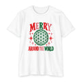 Merry Around the World Tee — Festive Globe Park Christmas T-Shirt