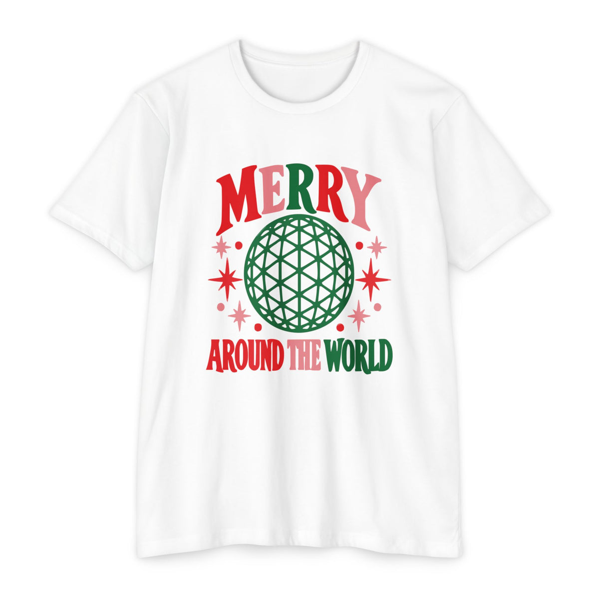 Merry Around the World Tee — Festive Globe Park Christmas T-Shirt