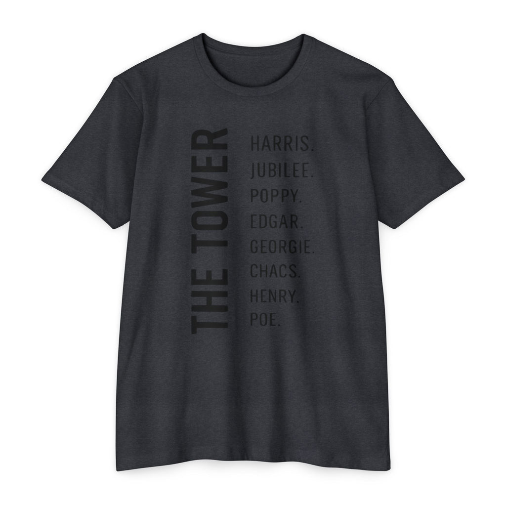 Tower of London Raven Names T-Shirt