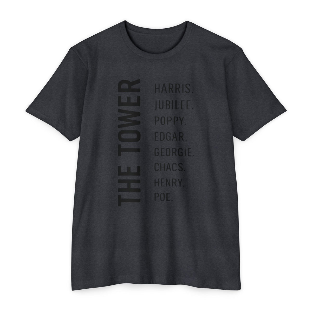 Tower of London Raven Names T-Shirt