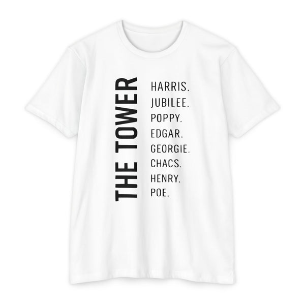 Tower of London Raven Names T-Shirt